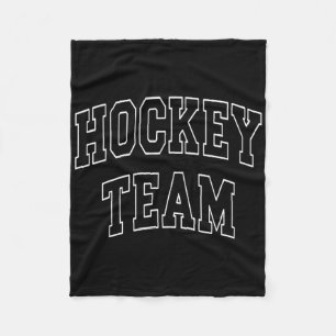 Hockey Team Varsity University College Campus Alum Fleece Blanket