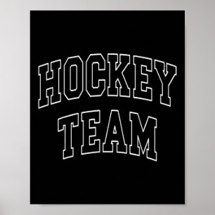 Hockey Team Varsity University College Campus Alum Poster