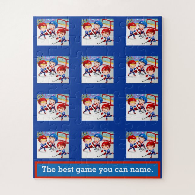 Hockey - The best game you can name Jigsaw Puzzle (Vertical)