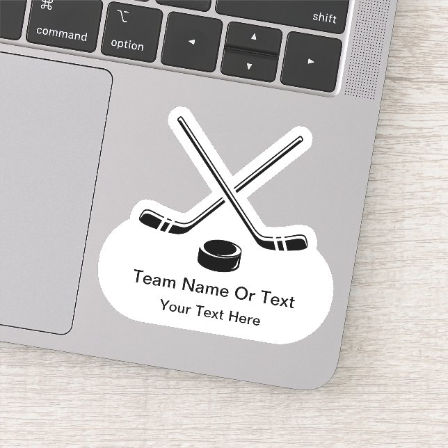 Hockey Theme Decal Stickers (Detail)