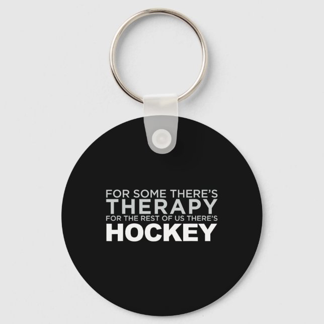 Hockey Therapy  Key Ring (Front)