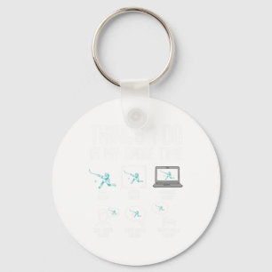 Hockey Things I Do In My Spare Time Ice Hockey Kid Key Ring