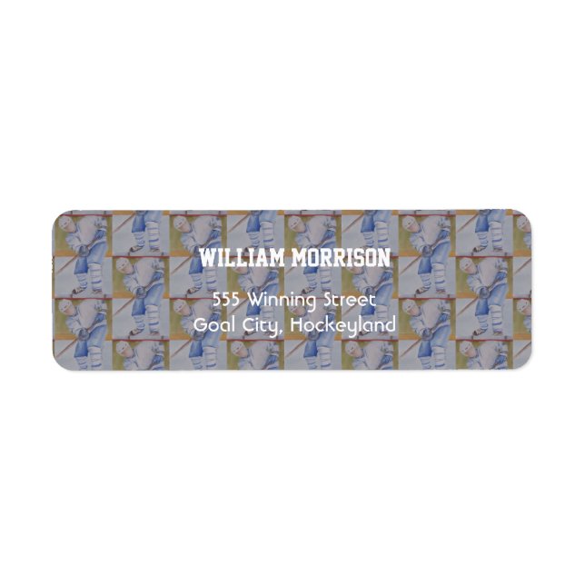 HOCKEY TIME RETURN ADDRESS LABEL (Front)