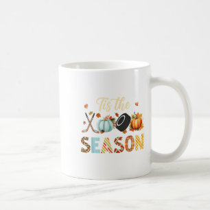 Hockey Tis The Season Pumpkin Autumn Fall Thanksgi Coffee Mug