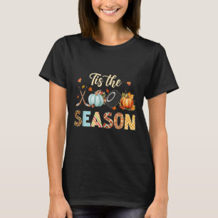 Hockey Tis The Season Pumpkin Autumn Fall Thanksgi T-Shirt