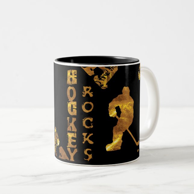 Hockey      Two-Tone coffee mug (Front Right)