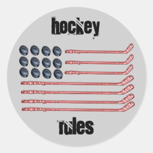 HOCKEY USA CLASSIC ROUND STICKER