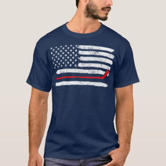 Hockey USA Flag Vintage 1 T-Shirt