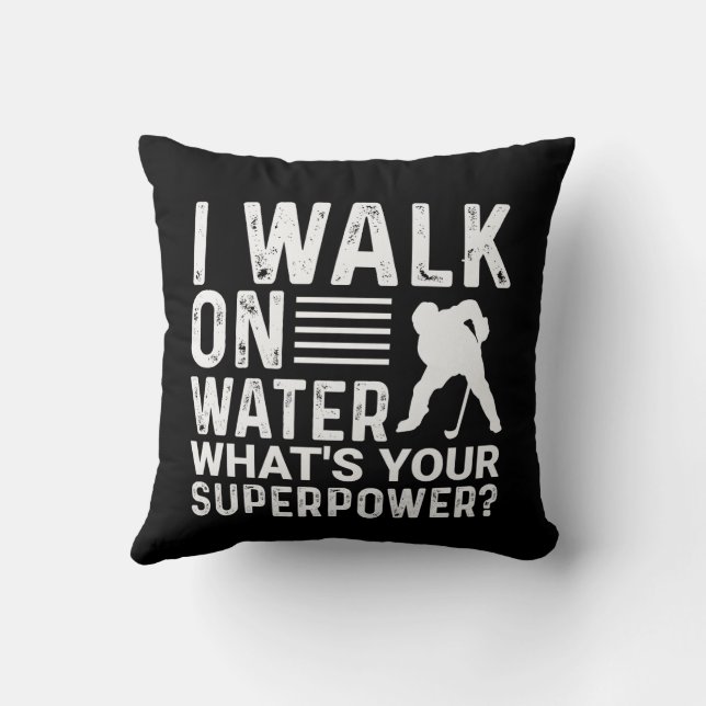 Hockey Walk on Water Cushion (Back)