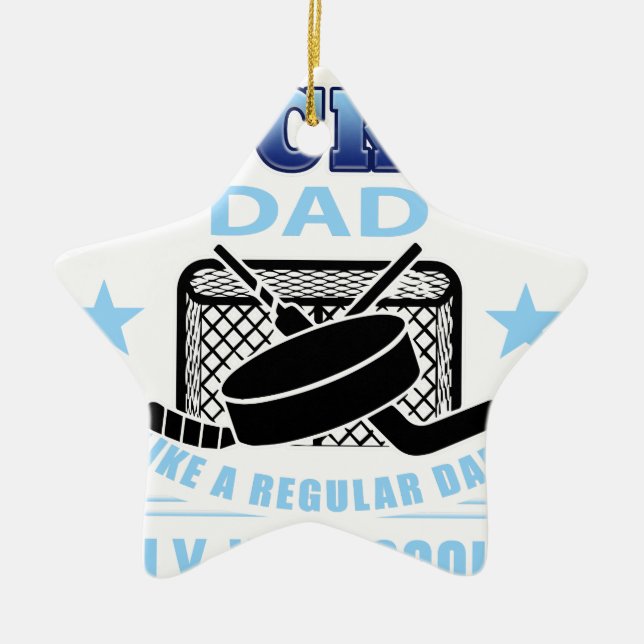 HOCKEYDAD CERAMIC TREE DECORATION (Front)