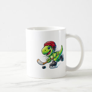 Hockeysaurus Dinosaur Ice Hockey Trex Kids Boys Ic Coffee Mug
