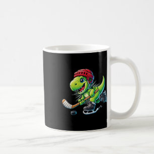 Hockeysaurus Dinosaur Ice Hockey Trex Kids Boys Ic Coffee Mug