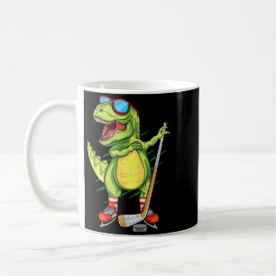 Hockeysaurus Dinosaur Sports Lovers Dabbing T Rex Coffee Mug