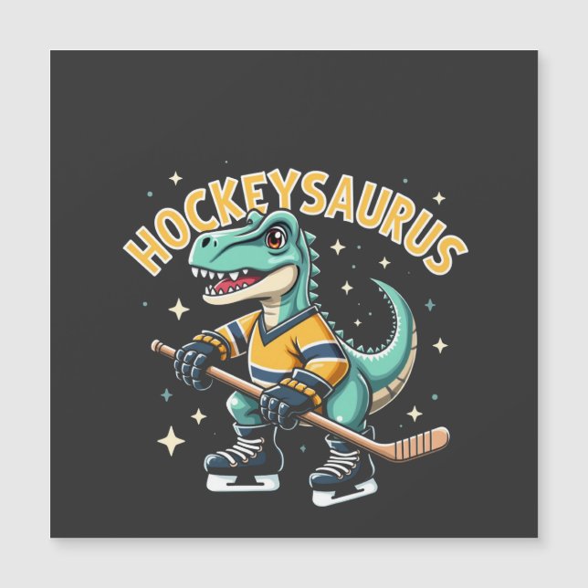 Hockeysaurus Ice Hockey Dinosaur Lovers  (Front)
