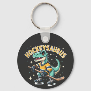Hockeysaurus Ice Hockey Dinosaur Lovers  Key Ring