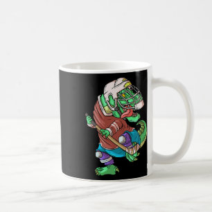 Hockeysaurus Kids T-rex Dinosaur With Ice Hockey S Coffee Mug