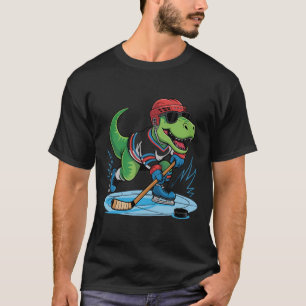 Hockeysaurus T-rex Hockey Dinosaur T-Shirt
