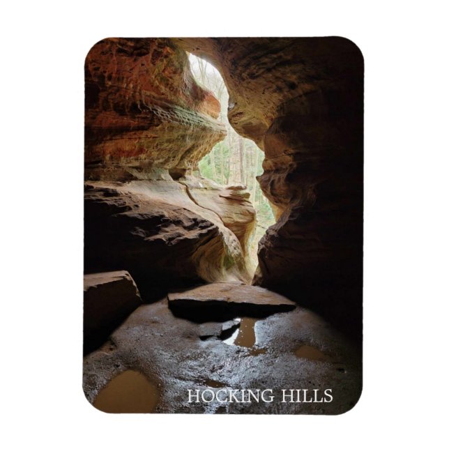 Hocking Hills Ohio Iconic Cave Magnet (Vertical)