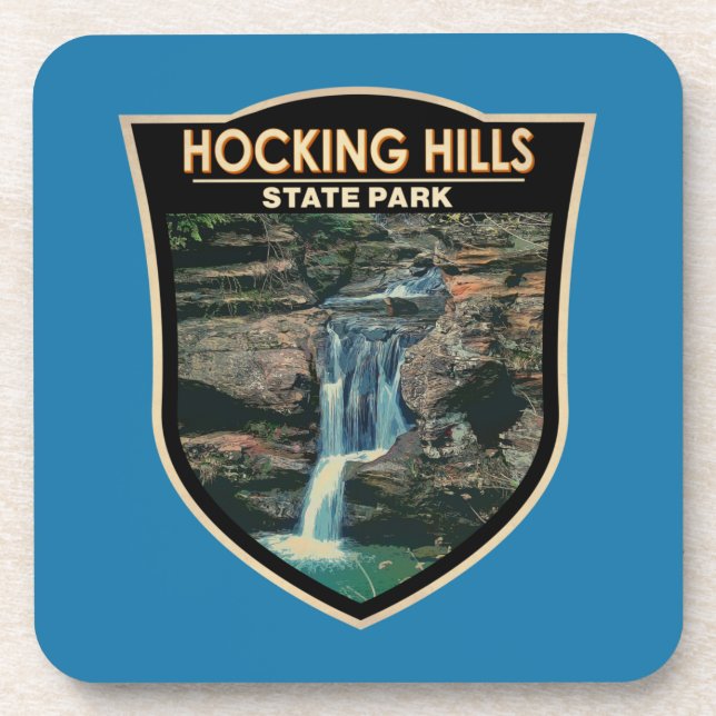 Hocking Hills State Park Ohio Art  Coaster (Front)