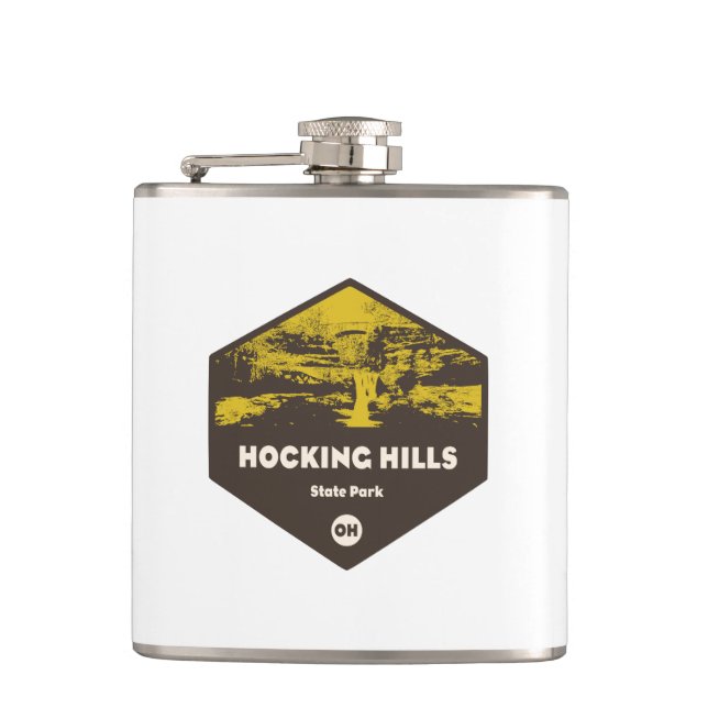 Hocking Hills State Park, Ohio Hip Flask (Front)