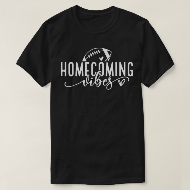 Hoco 2022 Homecoming Vibes Football Game Day Schoo T-Shirt (Design Front)