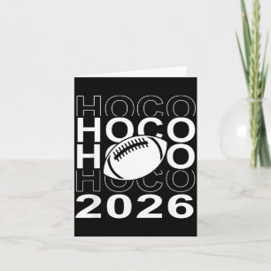 Hoco 2026 American Football Homecoming Game Day Card