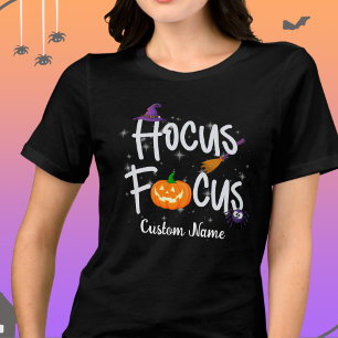 Hocus Focus Halloween Teacher Customisable Tshirt