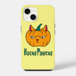 Hocus pawcus Halloween pumpkin ginger cat magic iPhone 14 Case