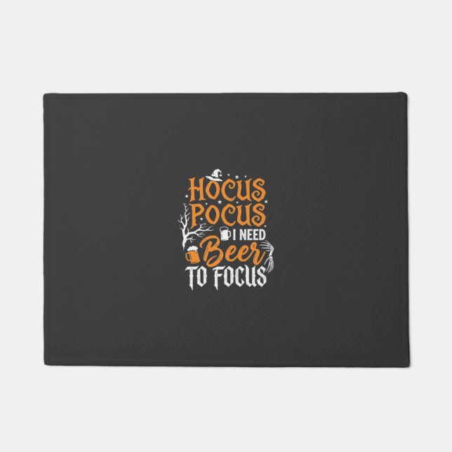 Hocus Pocus Beer Halloween Design_1 Doormat (Front)