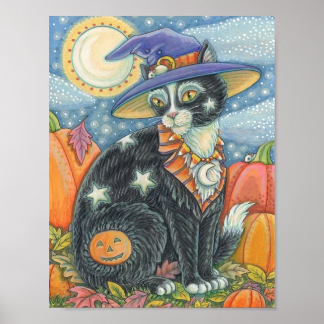 HOCUS POCUS BLACK CAT HALLOWEEN POSTER (Front)