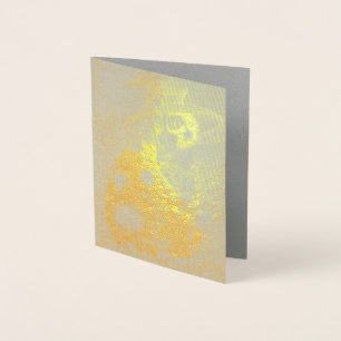 HOCUS POCUS BLACK CAT WITCH, MOUSE HALLOWEEN Blank Foil Card