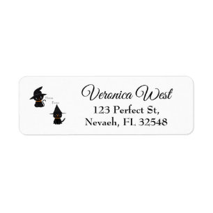 Hocus Pocus Black Cats Return Address Label