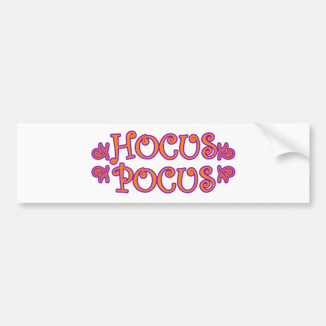 Hocus Pocus Bumper Sticker (Front)