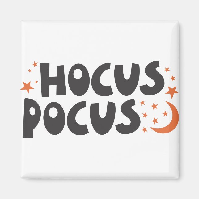 Hocus Pocus cat pumpkin halloween spooky Magnet (Front)