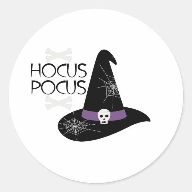 Hocus Pocus Classic Round Sticker (Front)