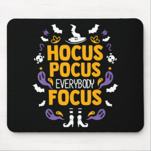 Hocus Pocus Everybody Focus Halloween Outfit Hallo Mouse Pad