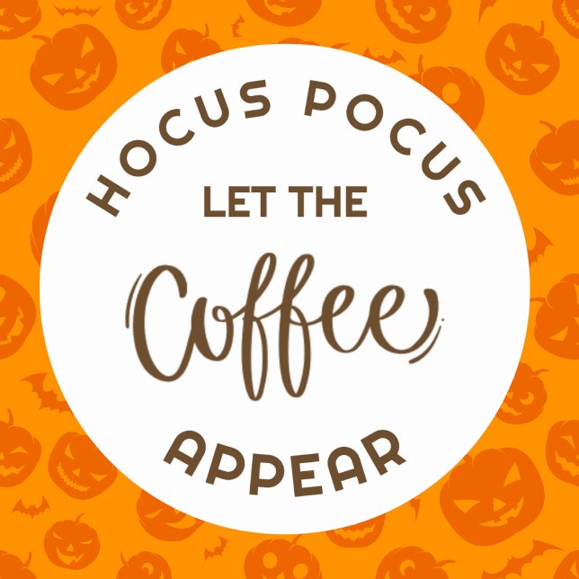 Hocus pocus Halloween Cafe Business sticker (Creator Uploaded)