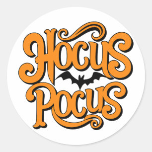 Hocus Pocus Halloween Classic Round Sticker