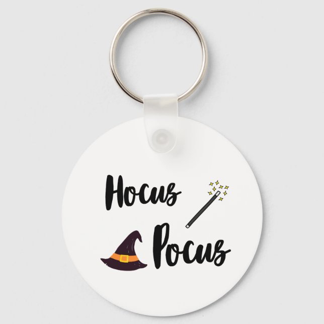 Hocus pocus halloween funny keychain  (Front)