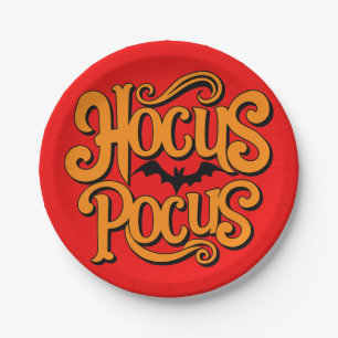Hocus Pocus Halloween Paper Plate