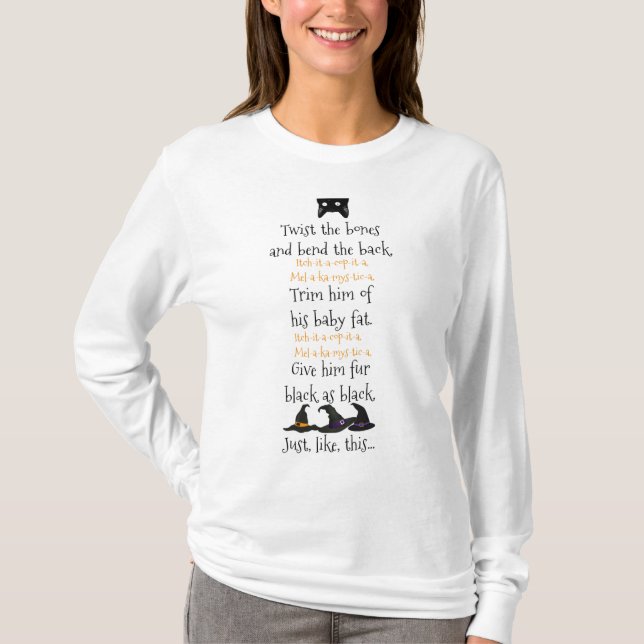 Hocus Pocus Halloween Spell T-Shirt (Front)