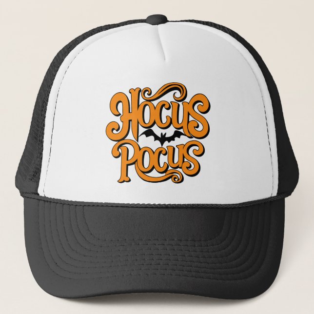 Hocus Pocus Halloween Trucker Hat (Front)