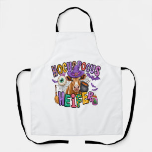 Hocus Pocus Heifer Halloween Cow Apron