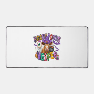 Hocus Pocus Heifer Halloween Cow Desk Mat