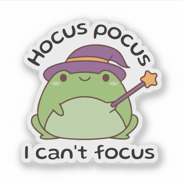 Hocus Pocus I Can’t Focus Frog (Front)