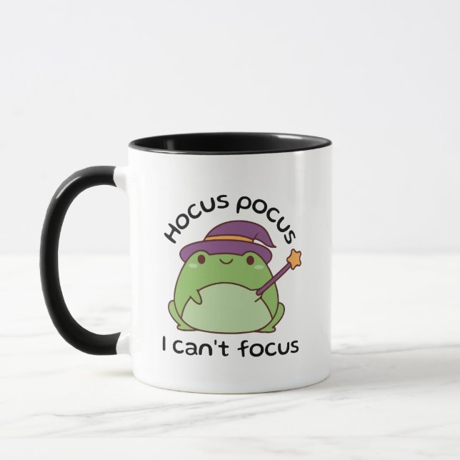 Hocus Pocus I Can’t Focus Frog Mug (Left)