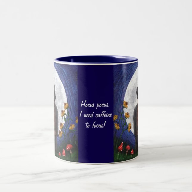 Hocus Pocus I Need Caffeine to Focus Halloween Mug (Center)