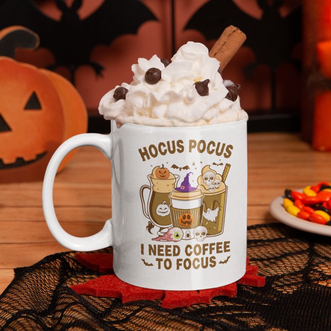Hocus Pocus I need Coffee To Focus Halloween Mug (Creator Uploaded)