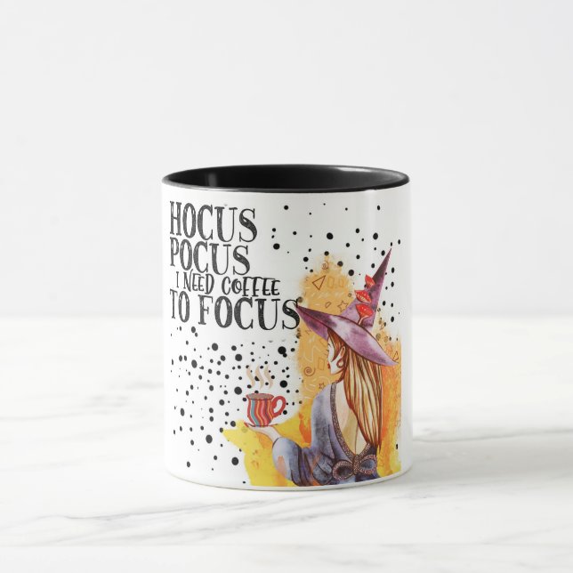 Hocus Pocus I Need Coffee To Focus Mug (Center)