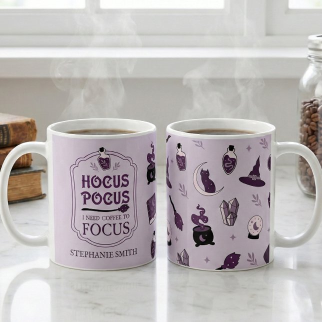 Hocus Pocus I Need My Coffee To Focus Witches  Mug (Creator Uploaded)